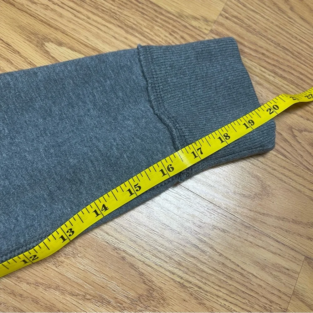 Abercrombie & Fitch Vintage Muscle Fit Gray Henley Mock Neck Sweatshirt - Picture 6 of 13